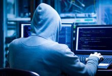 hacker working in secrecy