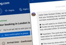 Fraudsters target Booking.com customers claiming hotel stay could be cancelled
