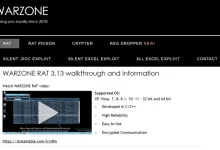 Warzone RAT Infrastructure