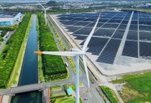 Japan solar panels power windmill green technology energy