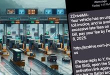 Toll booth bandits continue to scam via SMS messages